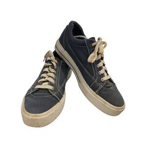 Tommy Hilfiger Mens  Size 11M Blue Canvas Sneakers Casual Lace-Up Shoes
